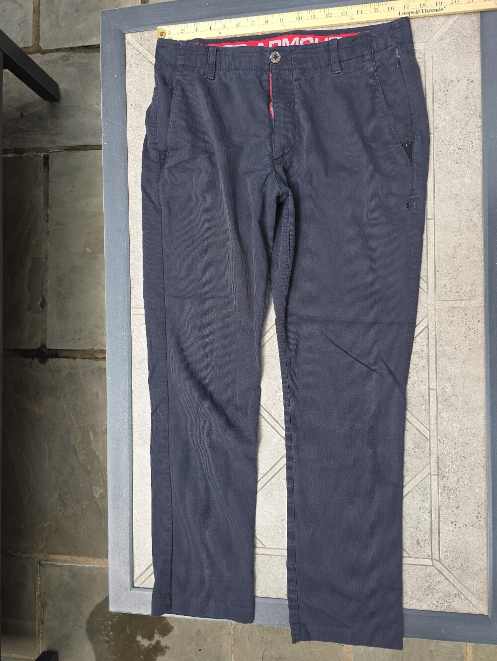 Under Armour Men's Match Play Black Golf Pants 36/32 Style 1240944